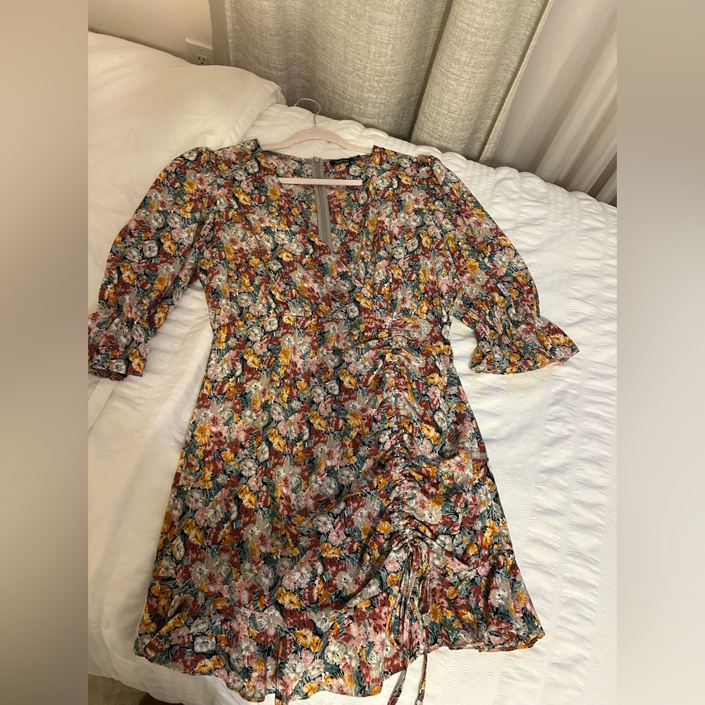 Boohoo Floral Multicolor Dress